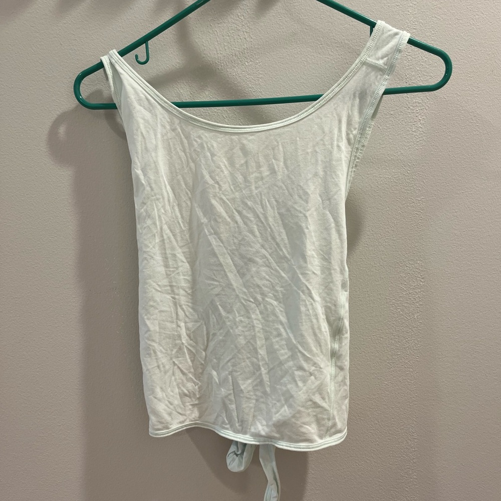Lululemon Athletica Light Blue - Tie Back Crop Tank